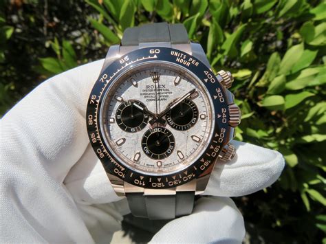 rolex daytona 18ct gold|Rolex daytona meteorite white gold.